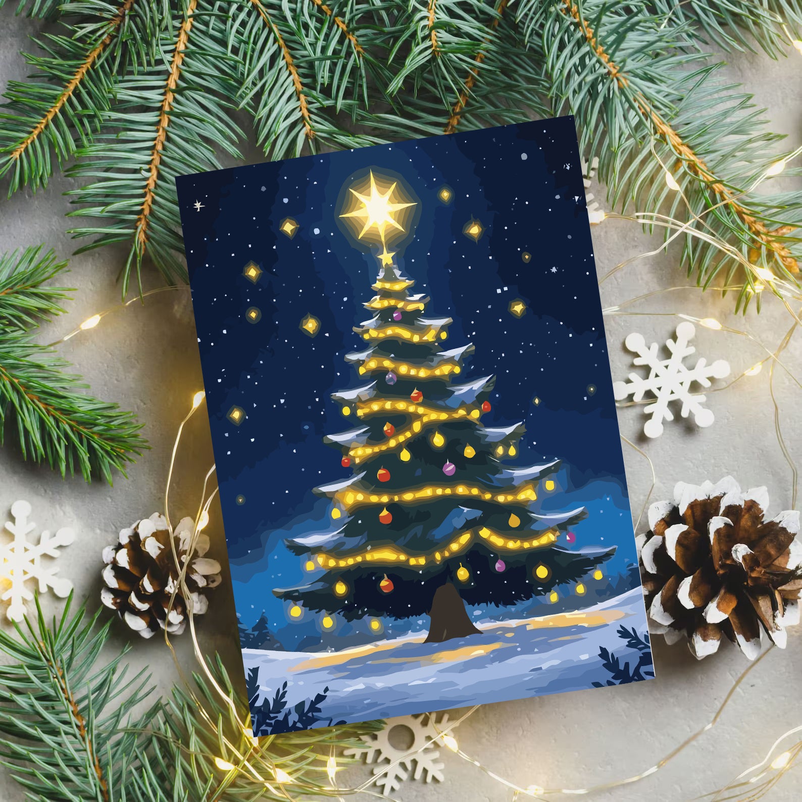 Set Pictură pe numere – Brad De Crăciun 6211