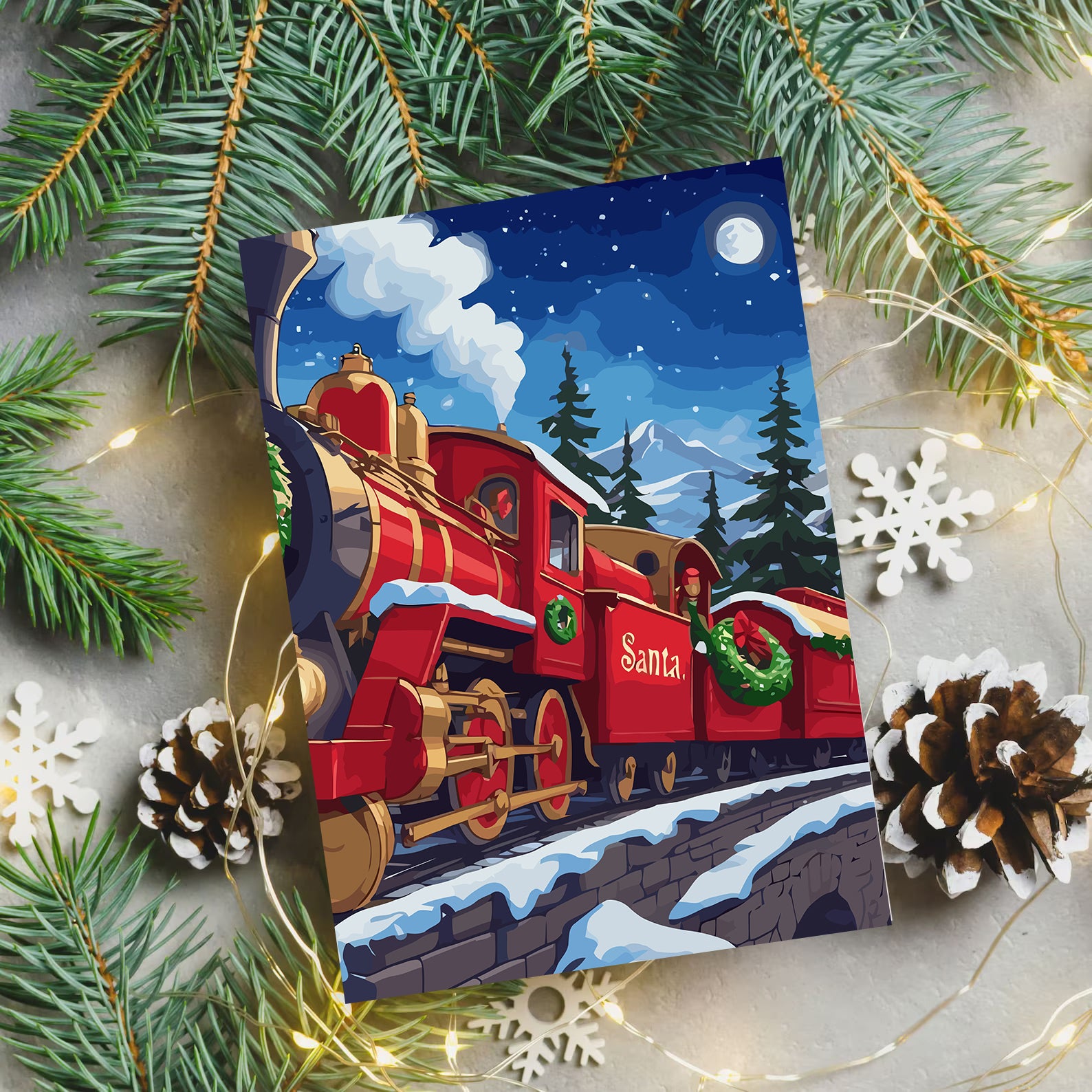 Set Pictură pe numere – Santa Express 6215