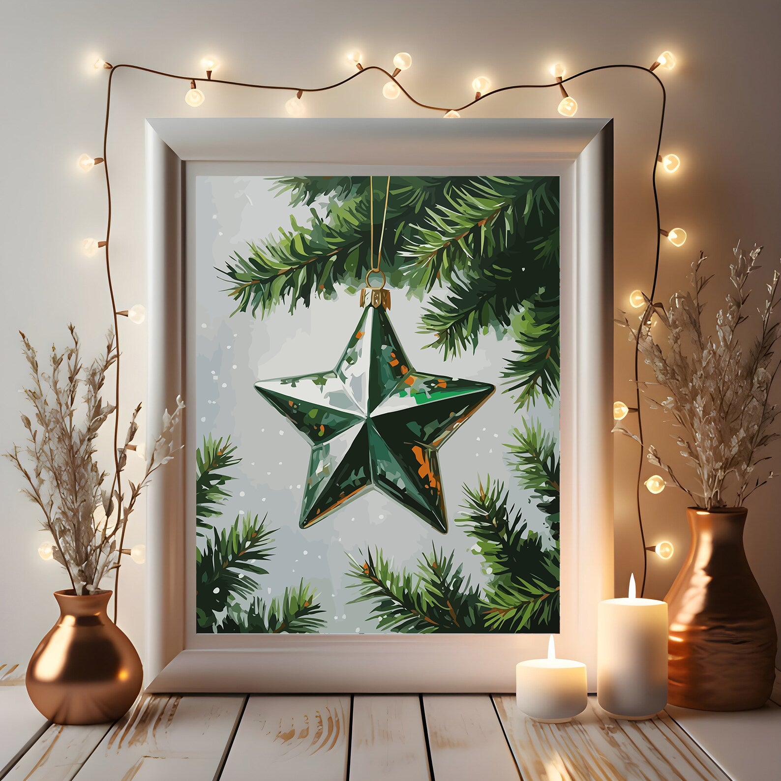 Set Pictură pe numere – Steaua Crăciunului 6217