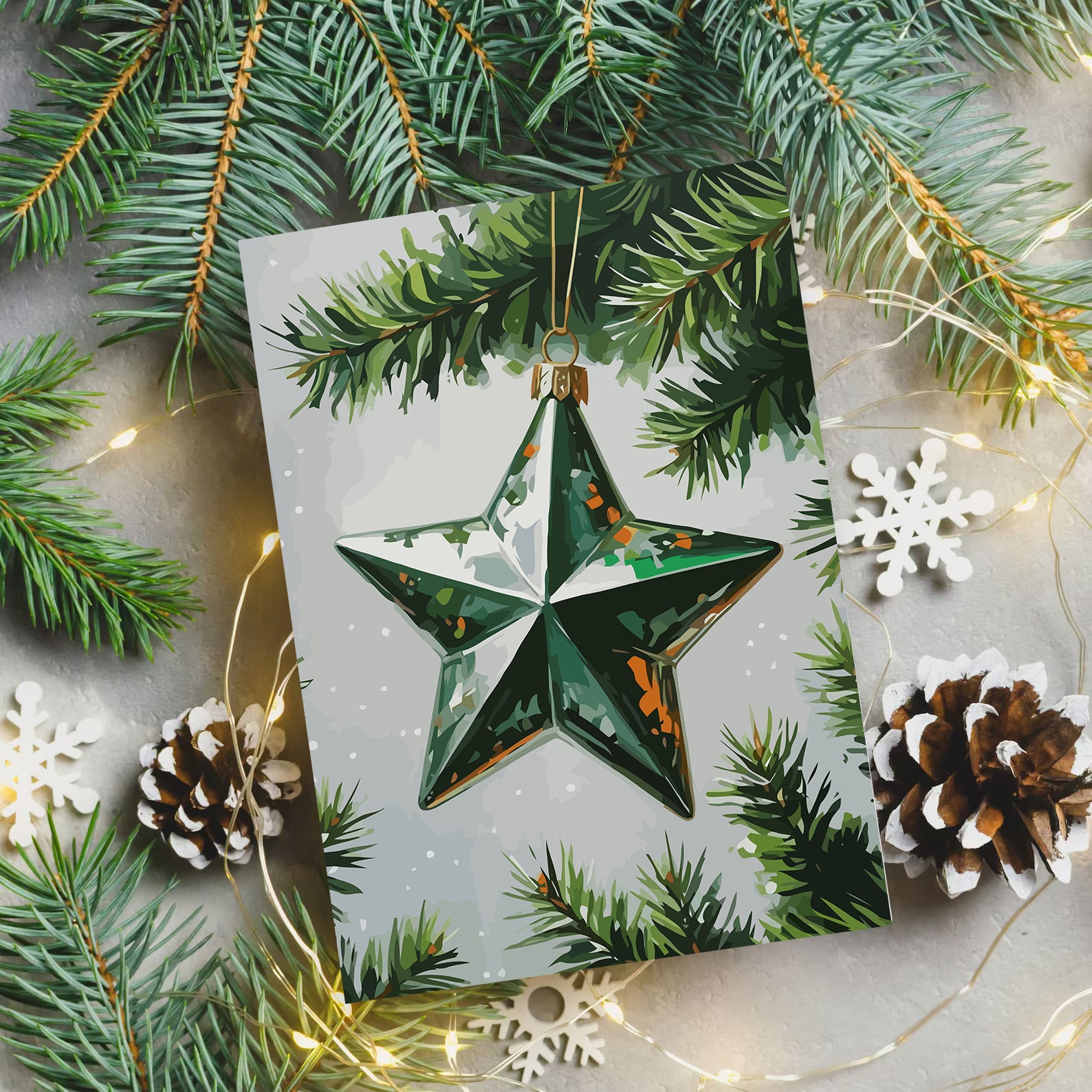 Set Pictură pe numere – Steaua Crăciunului 6217