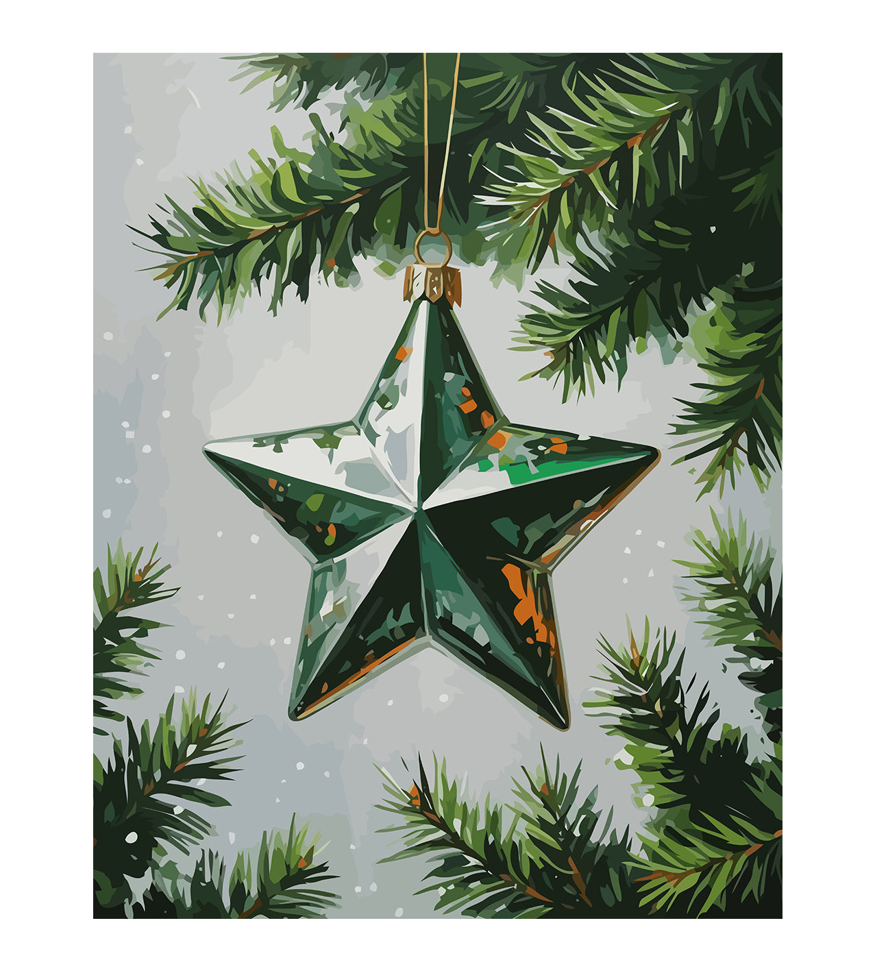 Set Pictură pe numere – Steaua Crăciunului 6217