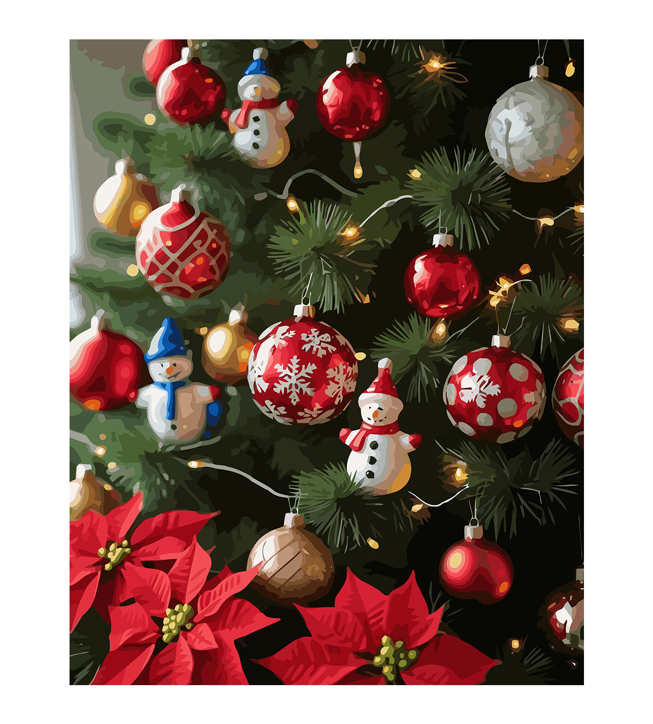 Set Pictură pe numere – Jucării De Crăciun 6218