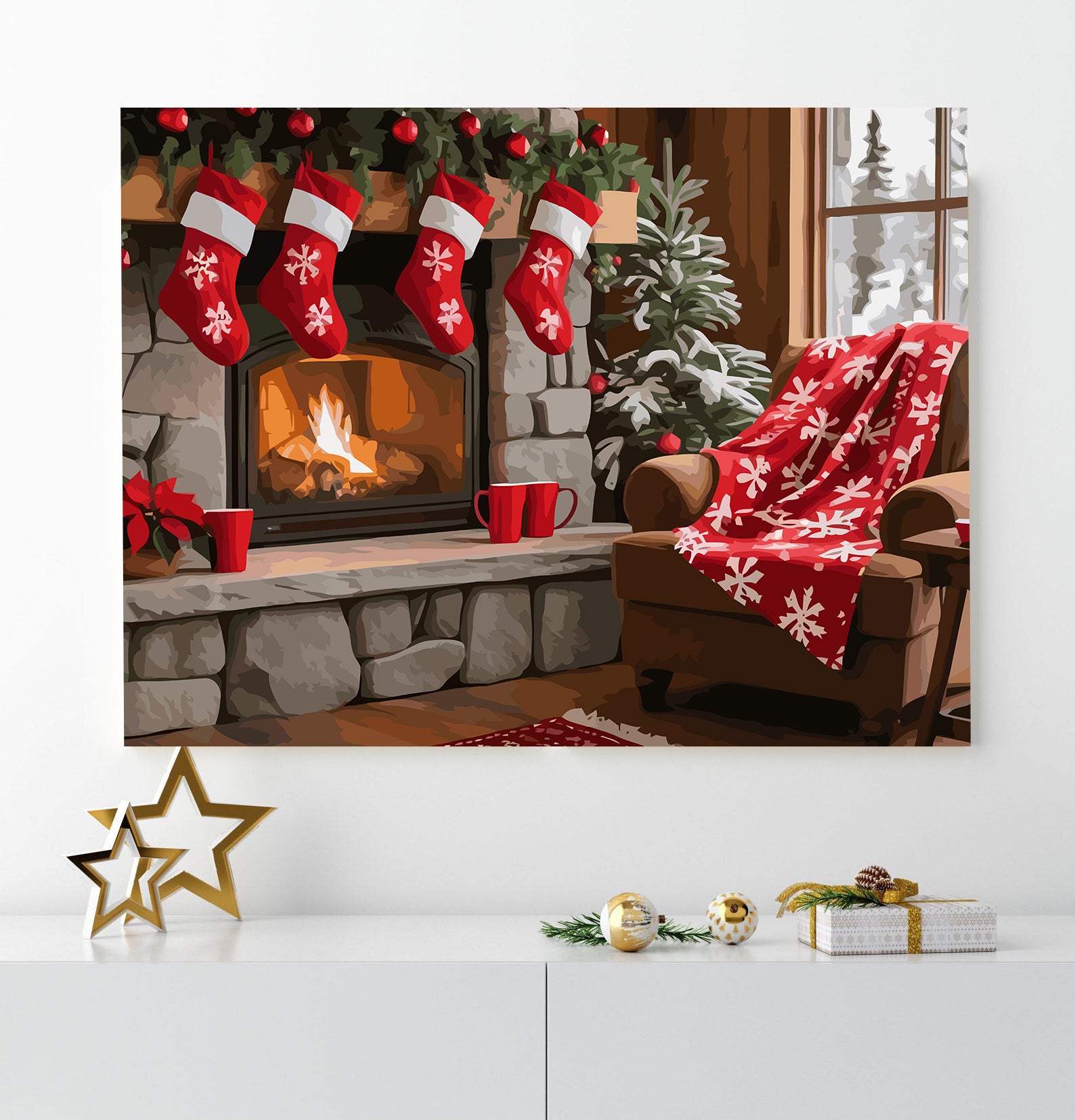 Set Pictură pe numere – Atmosferă De Crăciun 6231