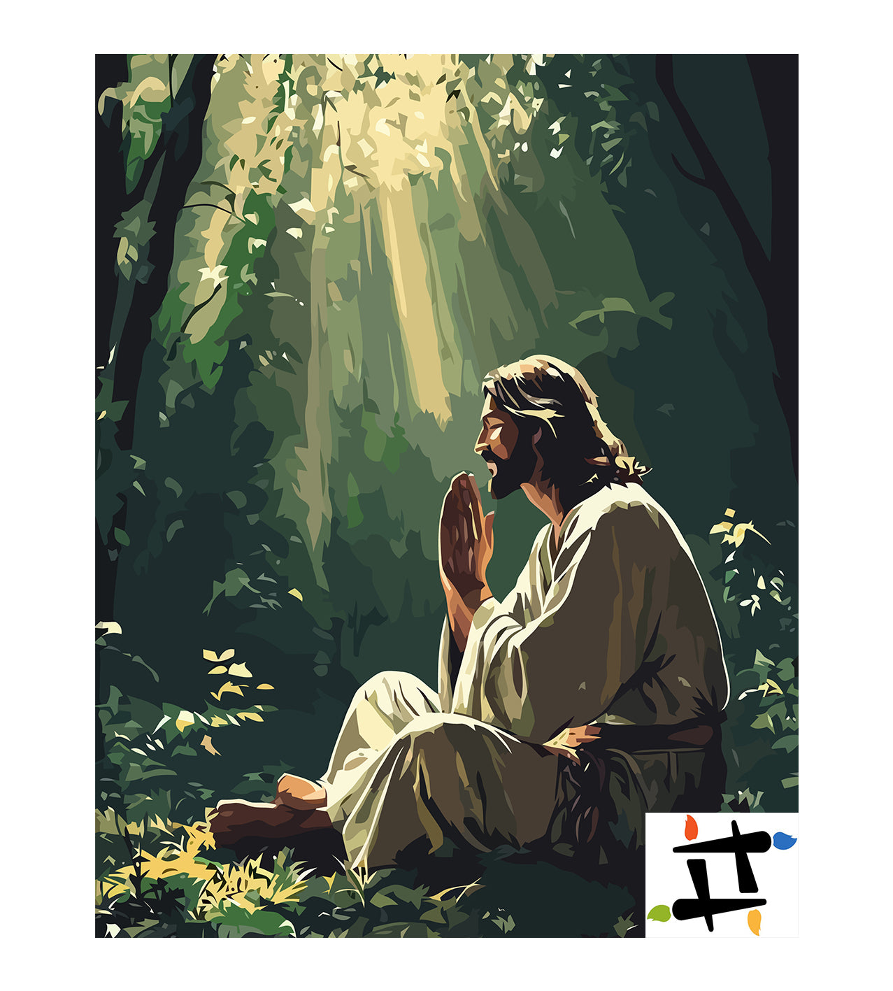 Set Pictură pe numere – Rugăciunea Lui Isus Hristos 6246