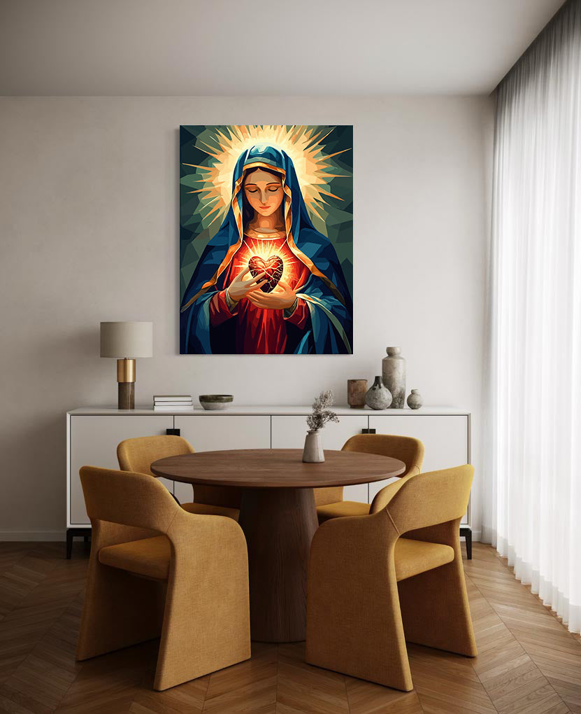 Set Pictură pe numere – Inima Neprihănită A Mariei 6248