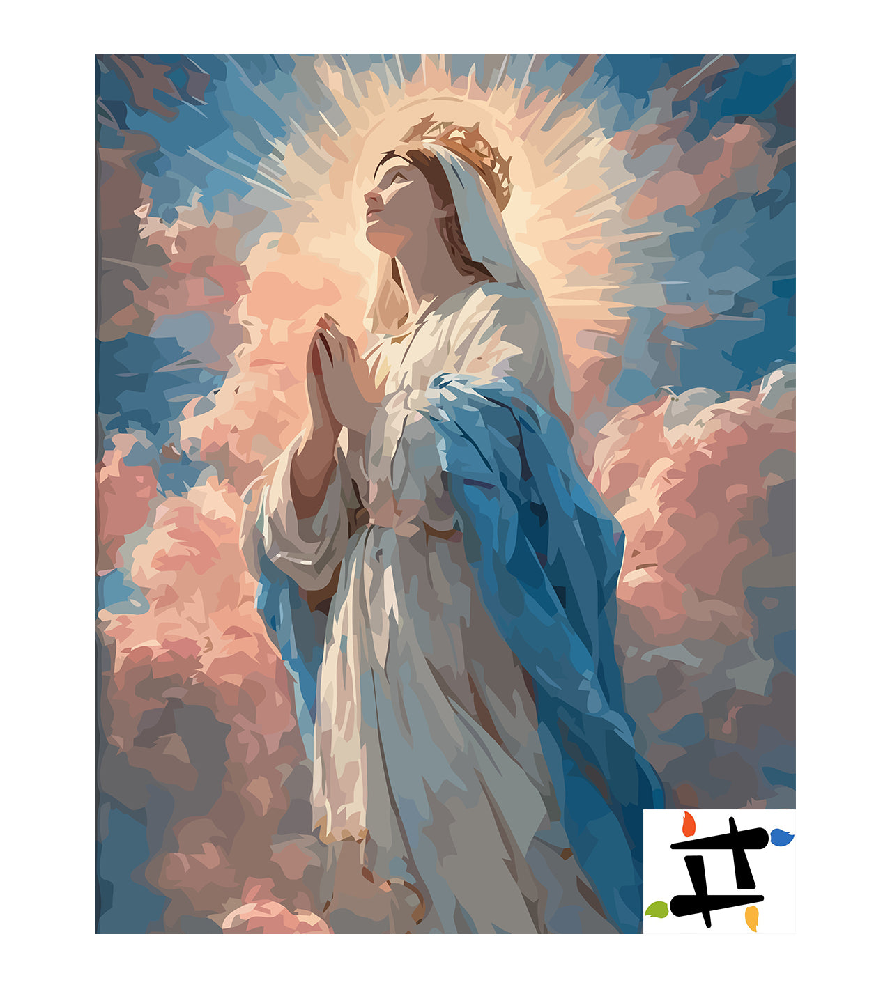 Set Pictură pe numere – Fecioara Maria 6257