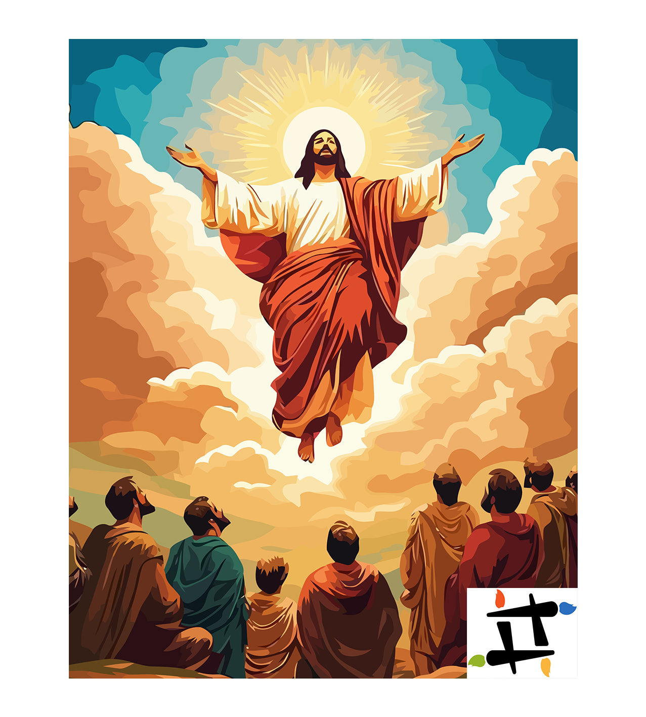 Set Pictură pe numere – Înălțarea Lui Isus Hristos 6269