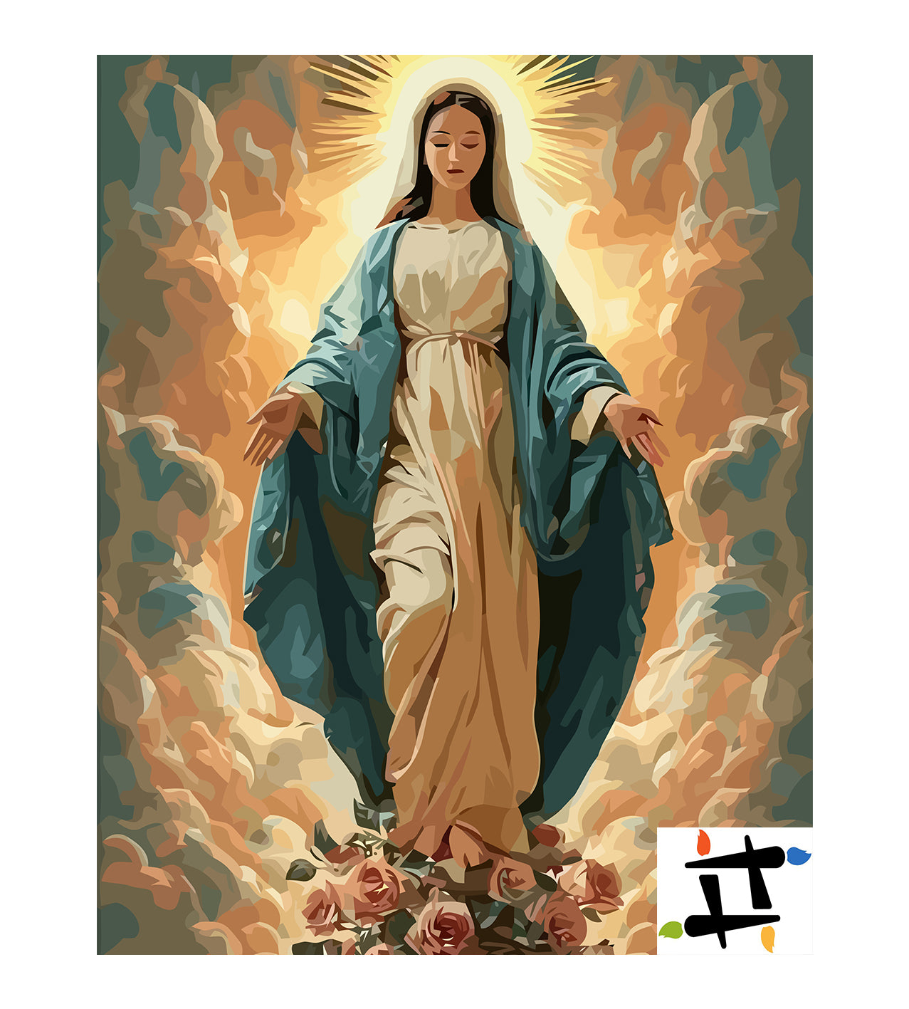 Set Pictură pe numere – Fecioara Maria 6273