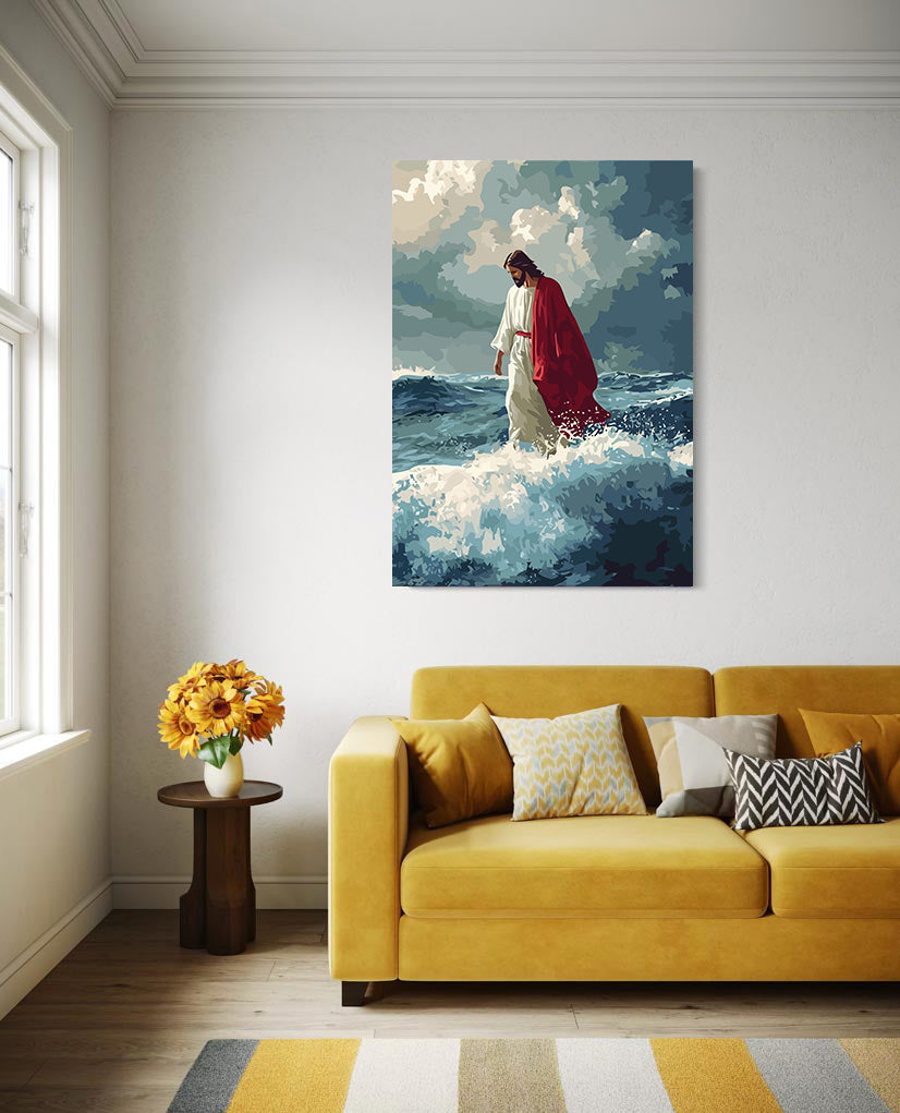 Set Pictură pe numere – Mersul Lui Isus Pe Apă 6283