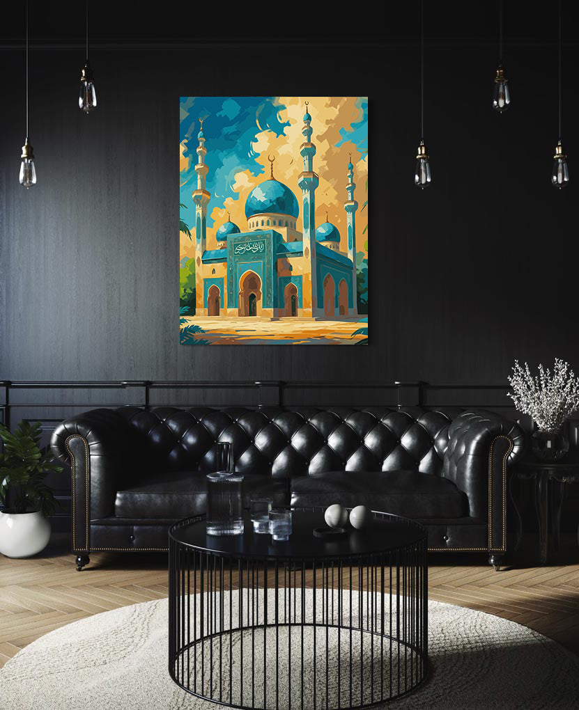Set Pictură pe numere – Eleganța Moscheii Azurii 6300