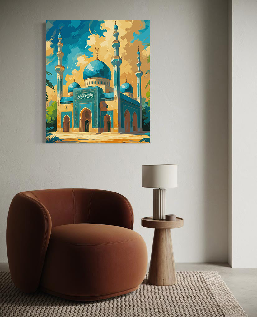 Set Pictură pe numere – Eleganța Moscheii Azurii 6300