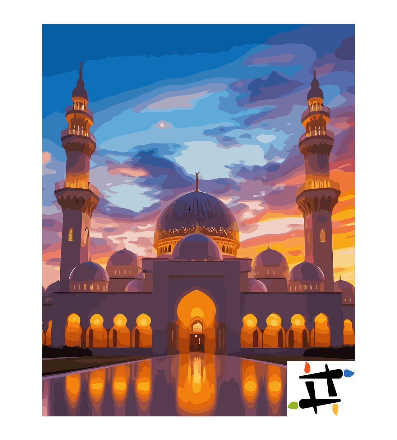 Set Pictură pe numere – Marea Moschee Sheikh Zayed 6310