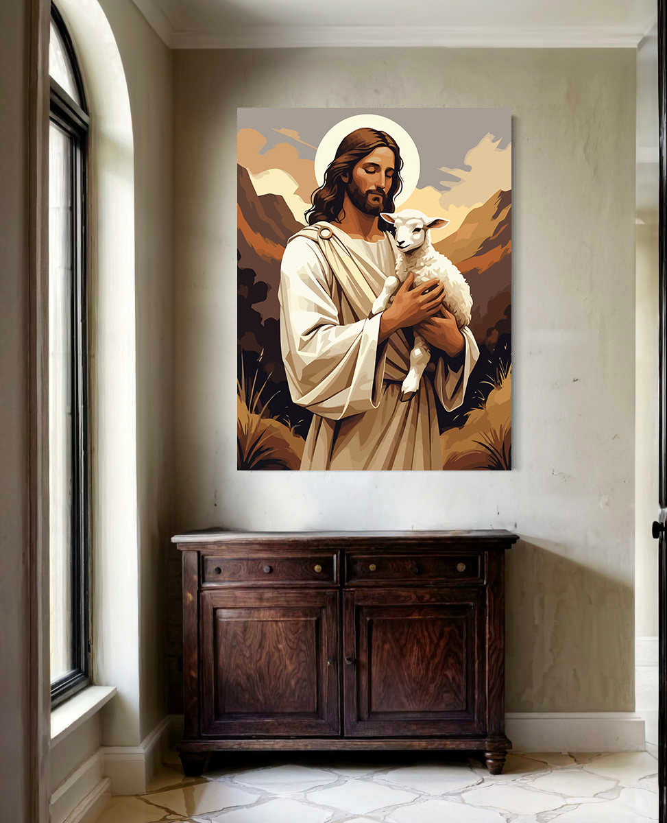 Set Pictură pe numere – Bunul Pastor 6311