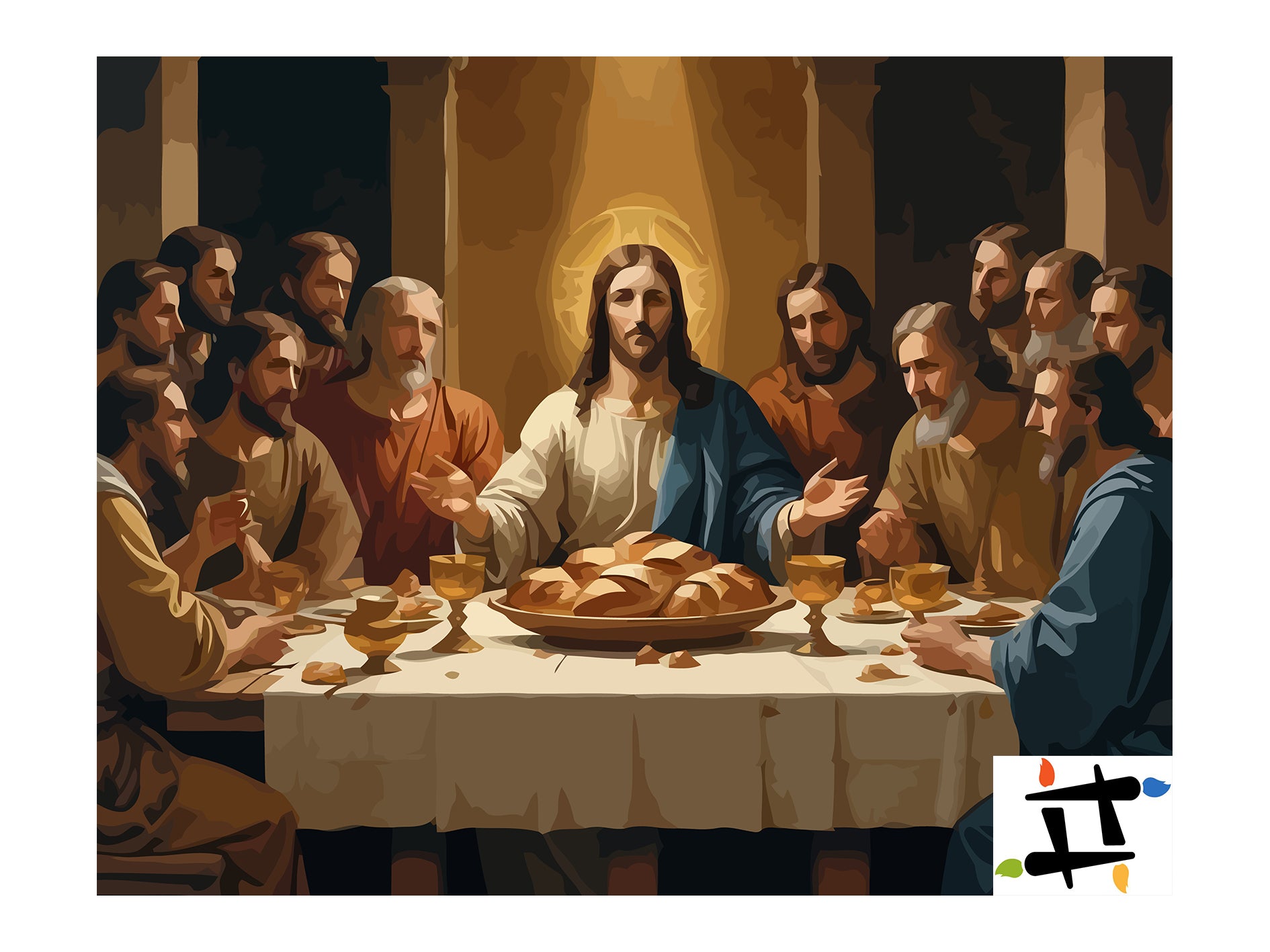 Set Pictură pe numere – Cina Domnului 6314