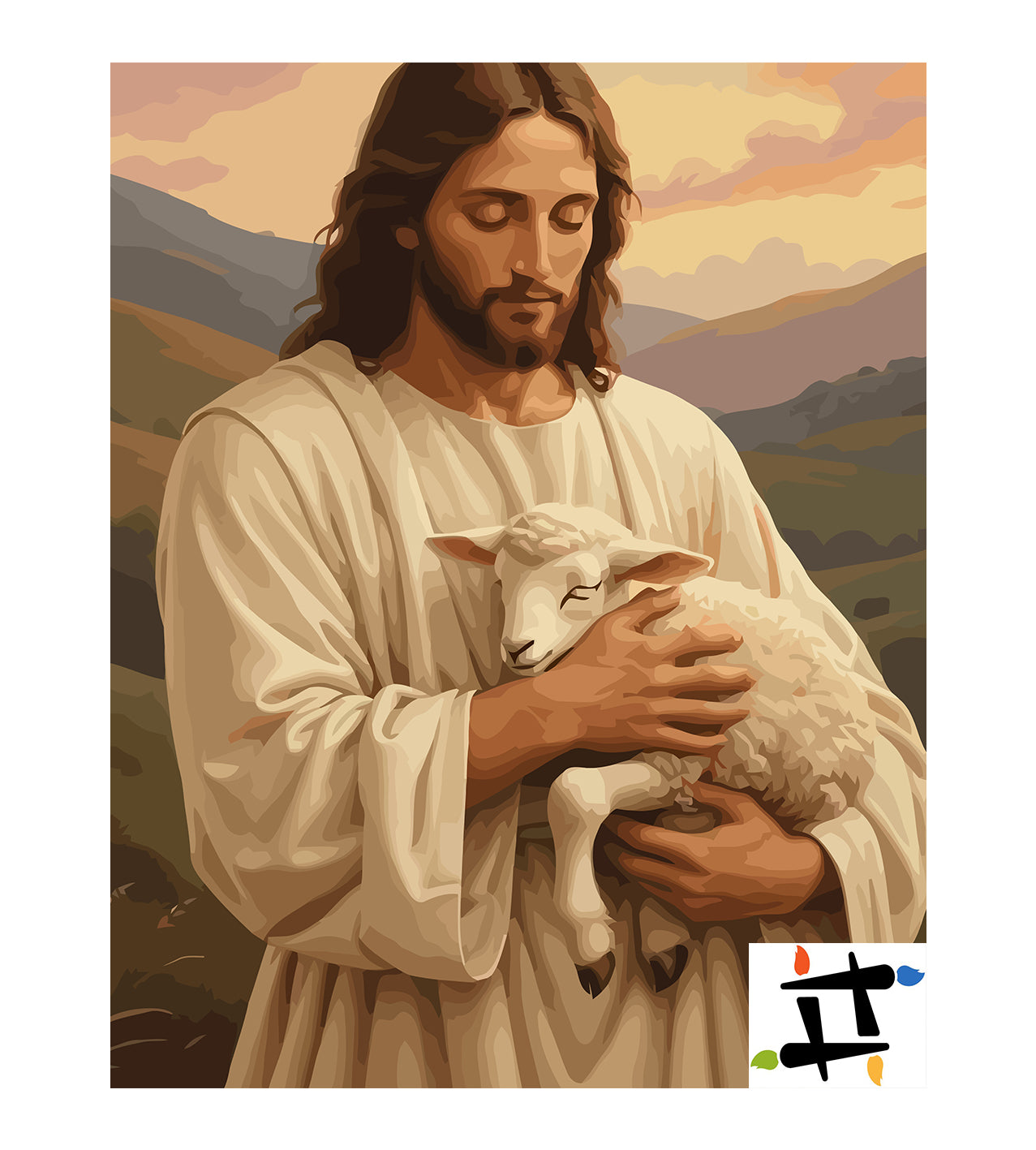 Set Pictură pe numere – Păstorul Cel Bun 6331