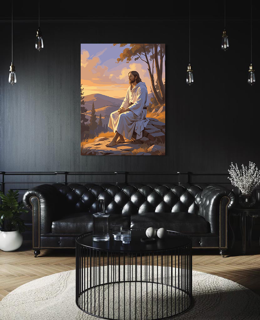 Set Pictură pe numere – Iisus Hristos Singur Pe Munte 6361