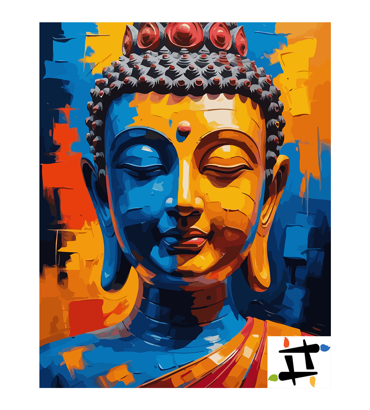 Set Pictură pe numere – Gautama Buddha 6367