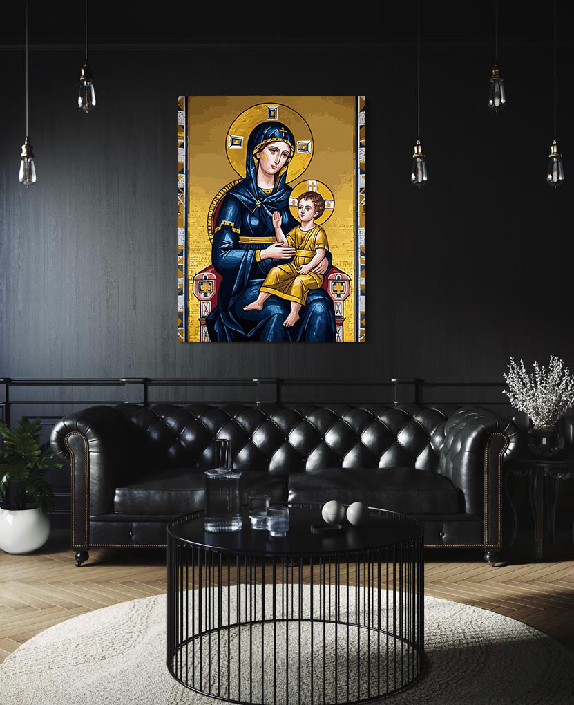 Set Pictură pe numere – Fecioara Maria Cu Pruncul Iisus 6371