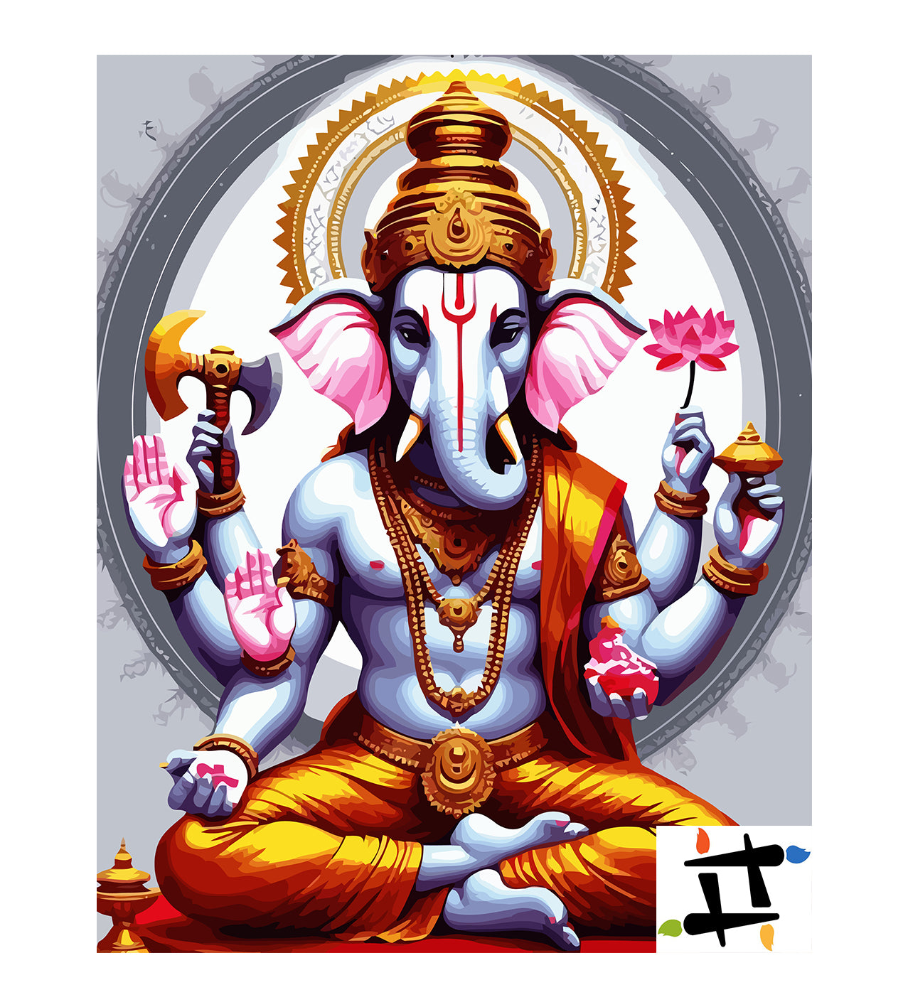 Set Pictură pe numere – Lordul Ganesha 6374