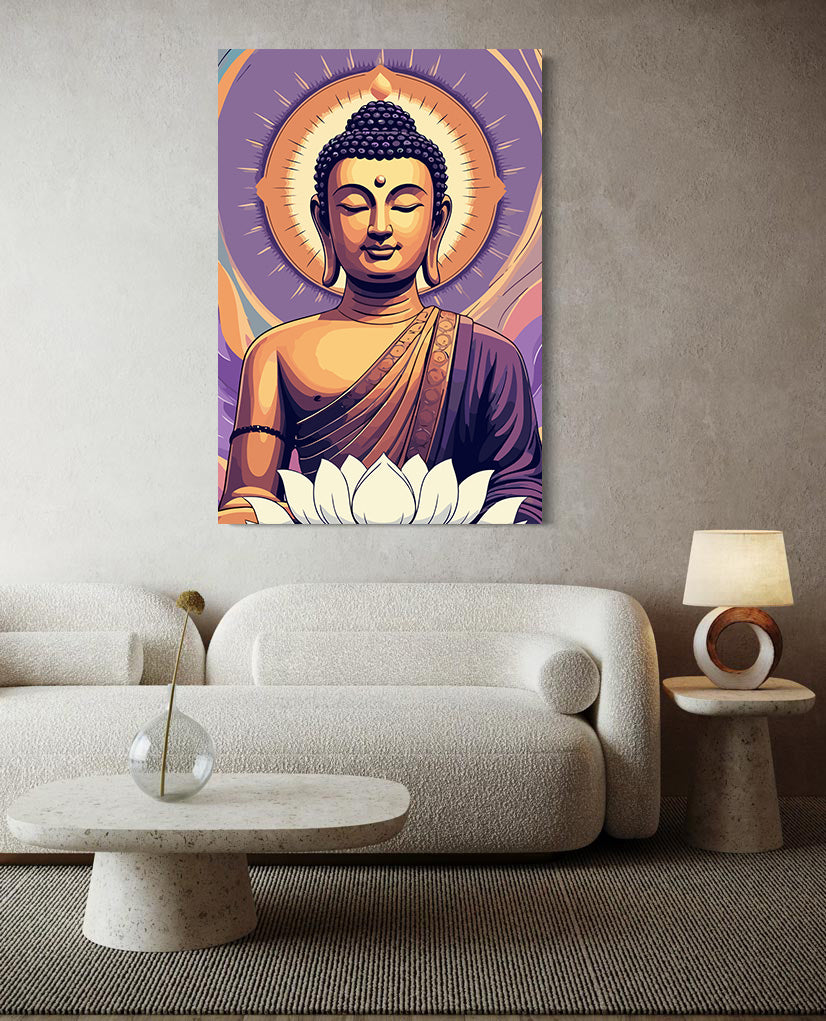 Set Pictură pe numere – Gautama Buddha 6376