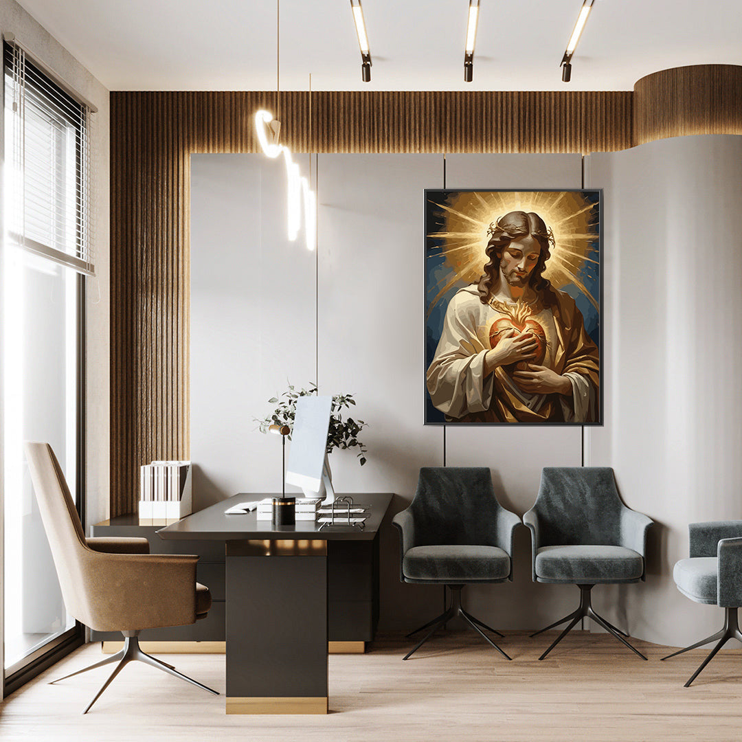 Set Pictură pe numere – Inima Sacră A Lui Iisus 6377