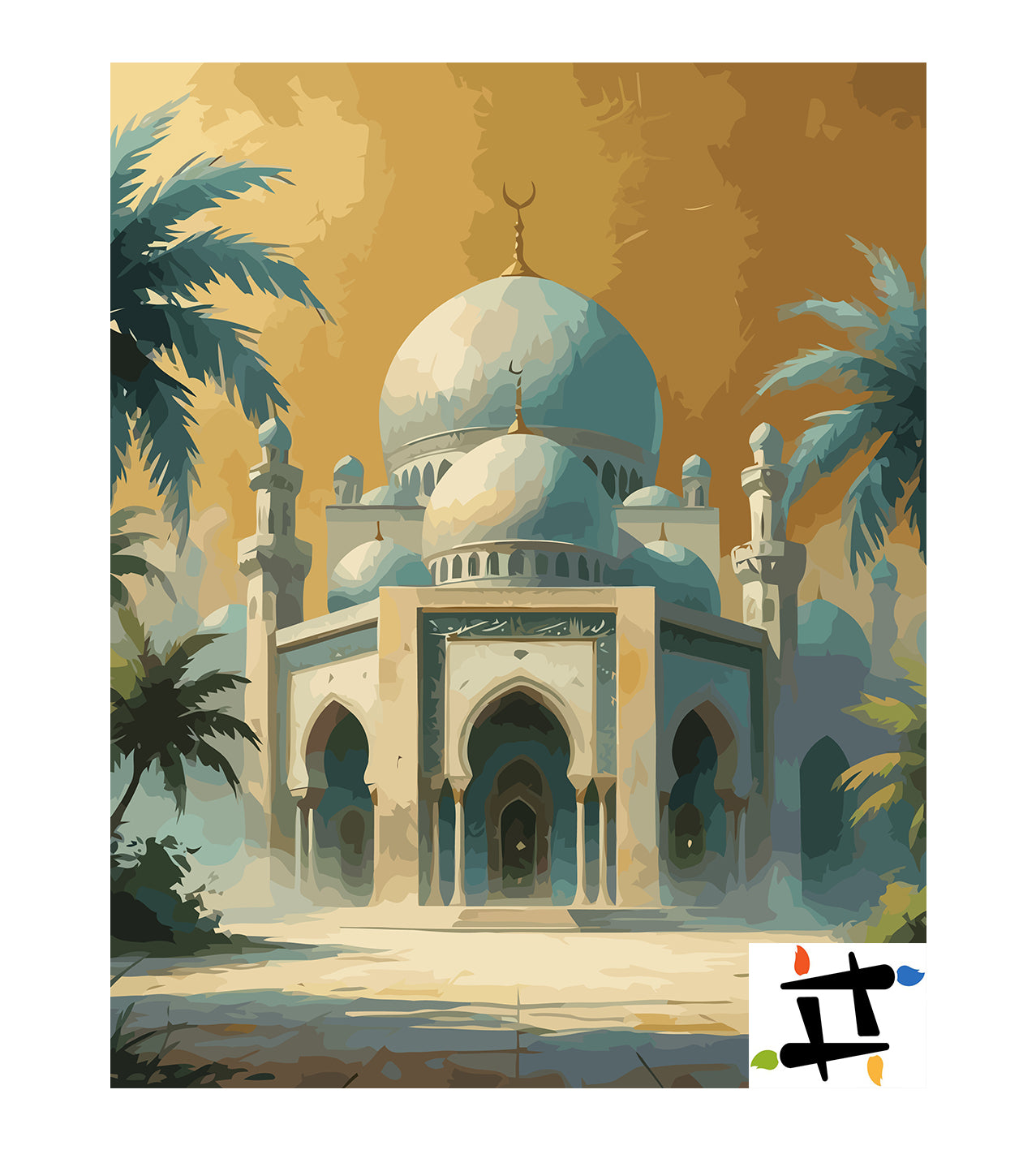 Set Pictură pe numere – Moscheea Poartă Către Cer 6380