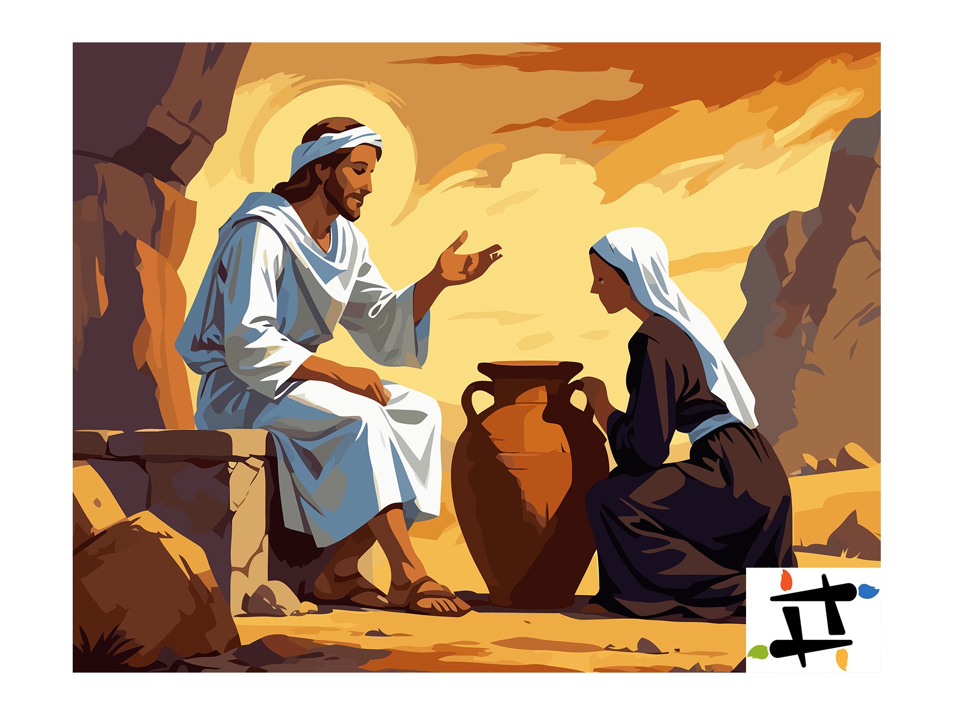 Set Pictură pe numere – Darul Apei Vii 6386