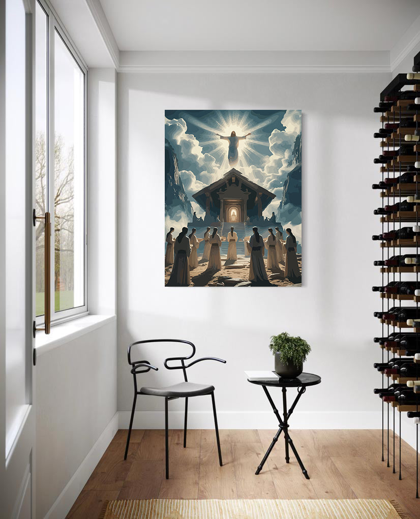 Set Pictură pe numere – Înălțarea Domnului La Cer 6398