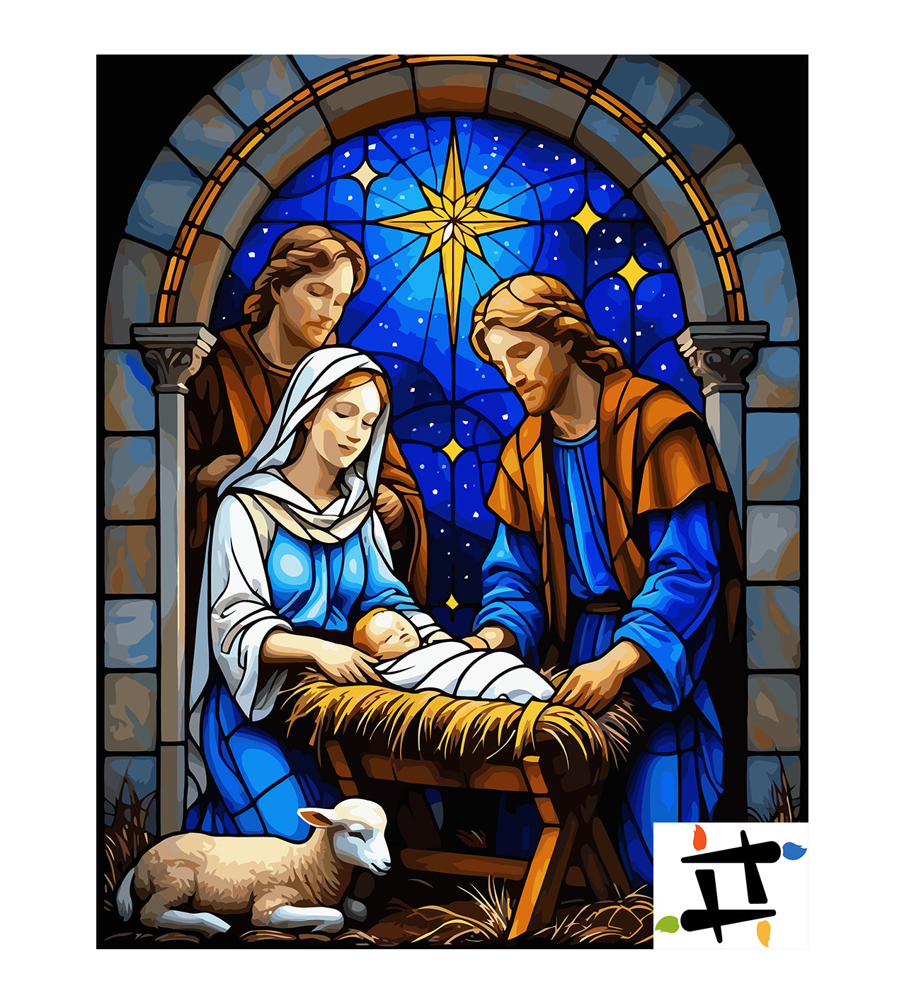 Set Pictură pe numere – Nașterea Domnului 6401