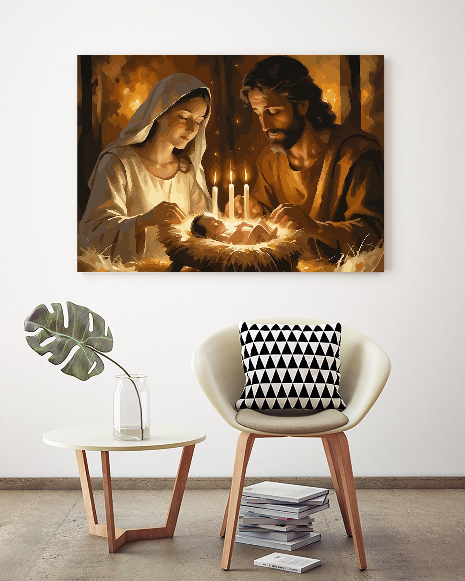 Set Pictură pe numere – Nașterea Domnului 6407