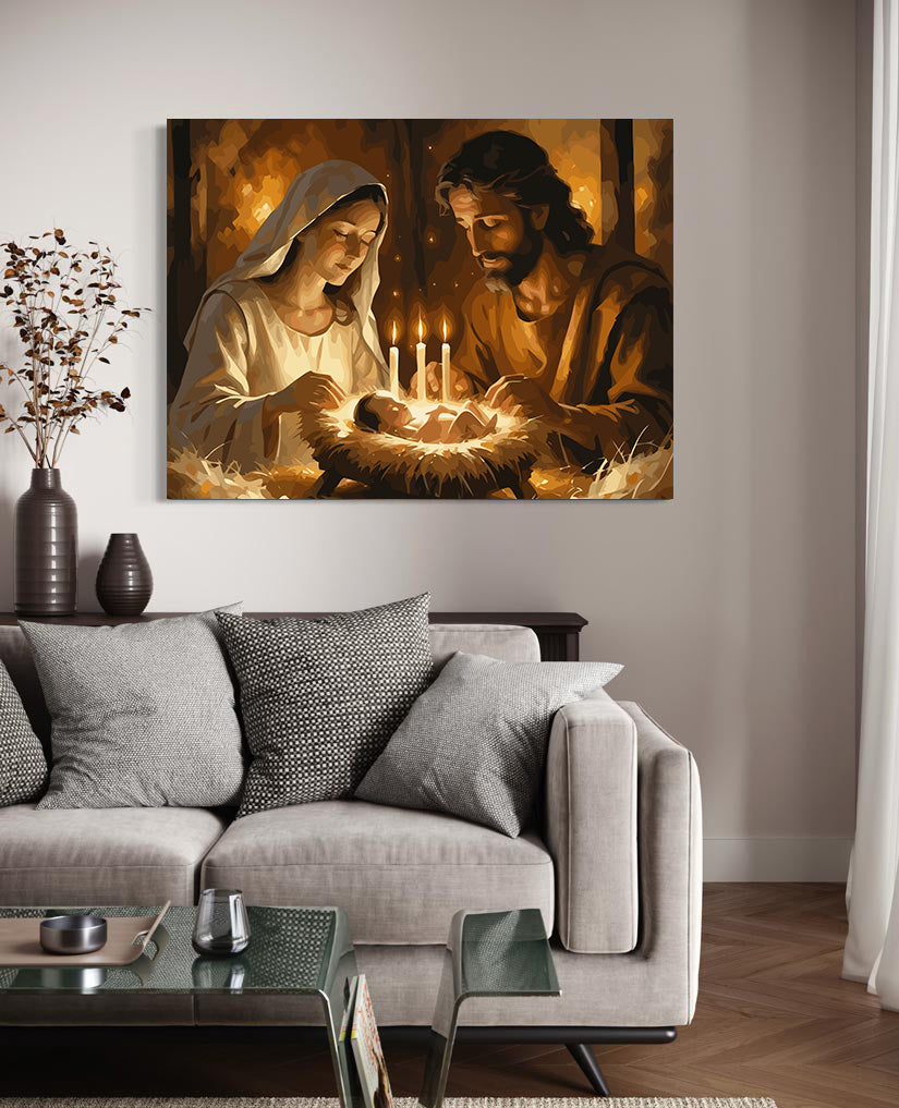 Set Pictură pe numere – Nașterea Domnului 6407