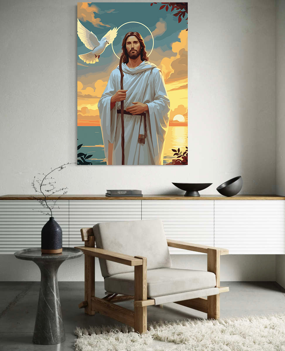 Set Pictură pe numere – Păstorul Cel Bun 6416