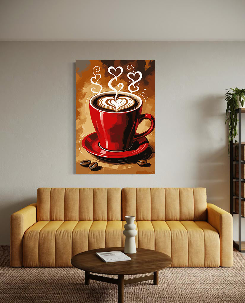 Set Pictură pe numere – Cafea Cu Iubire 6438