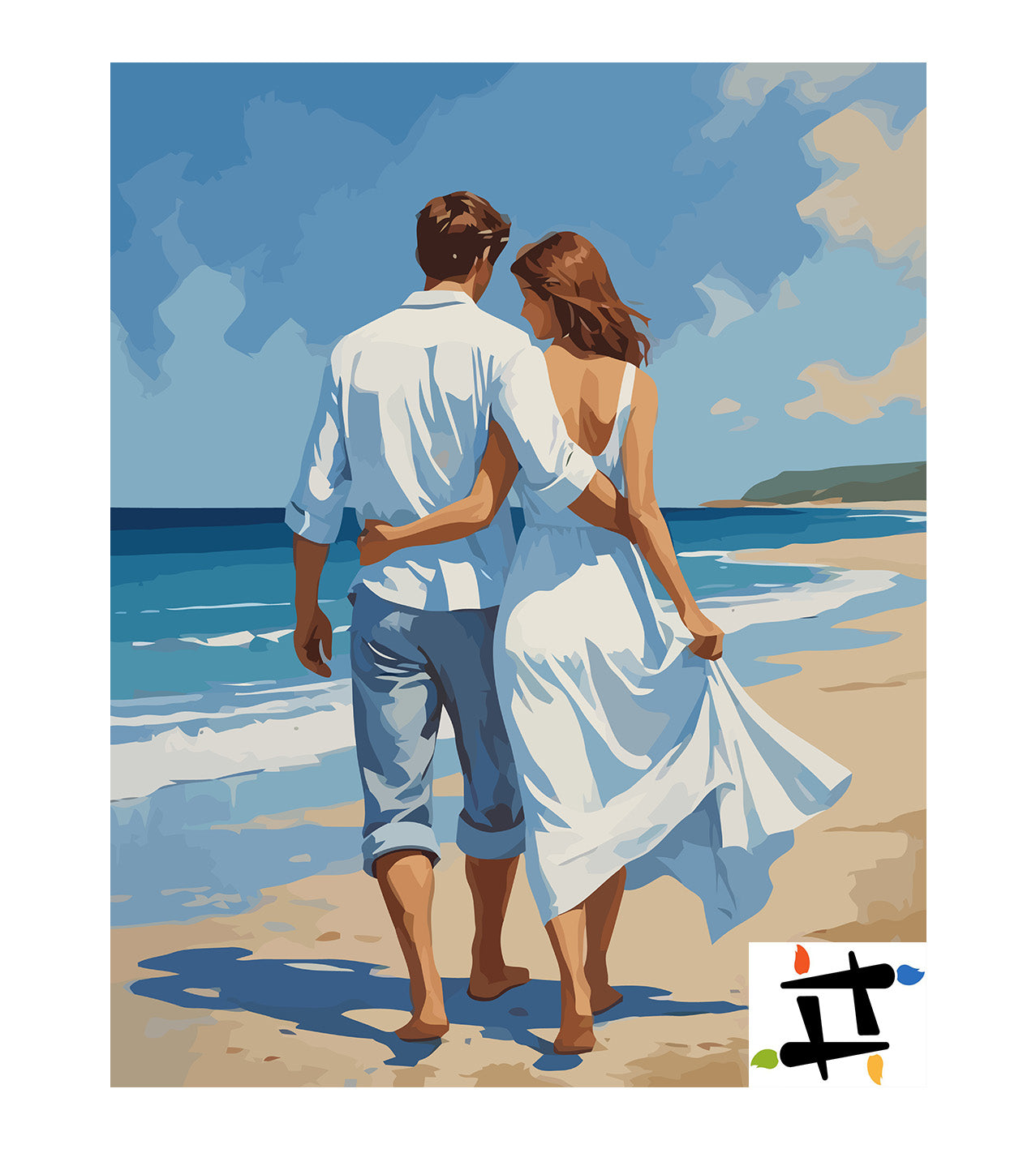 Set Pictură pe numere – Vacanță În Cuplu 6452