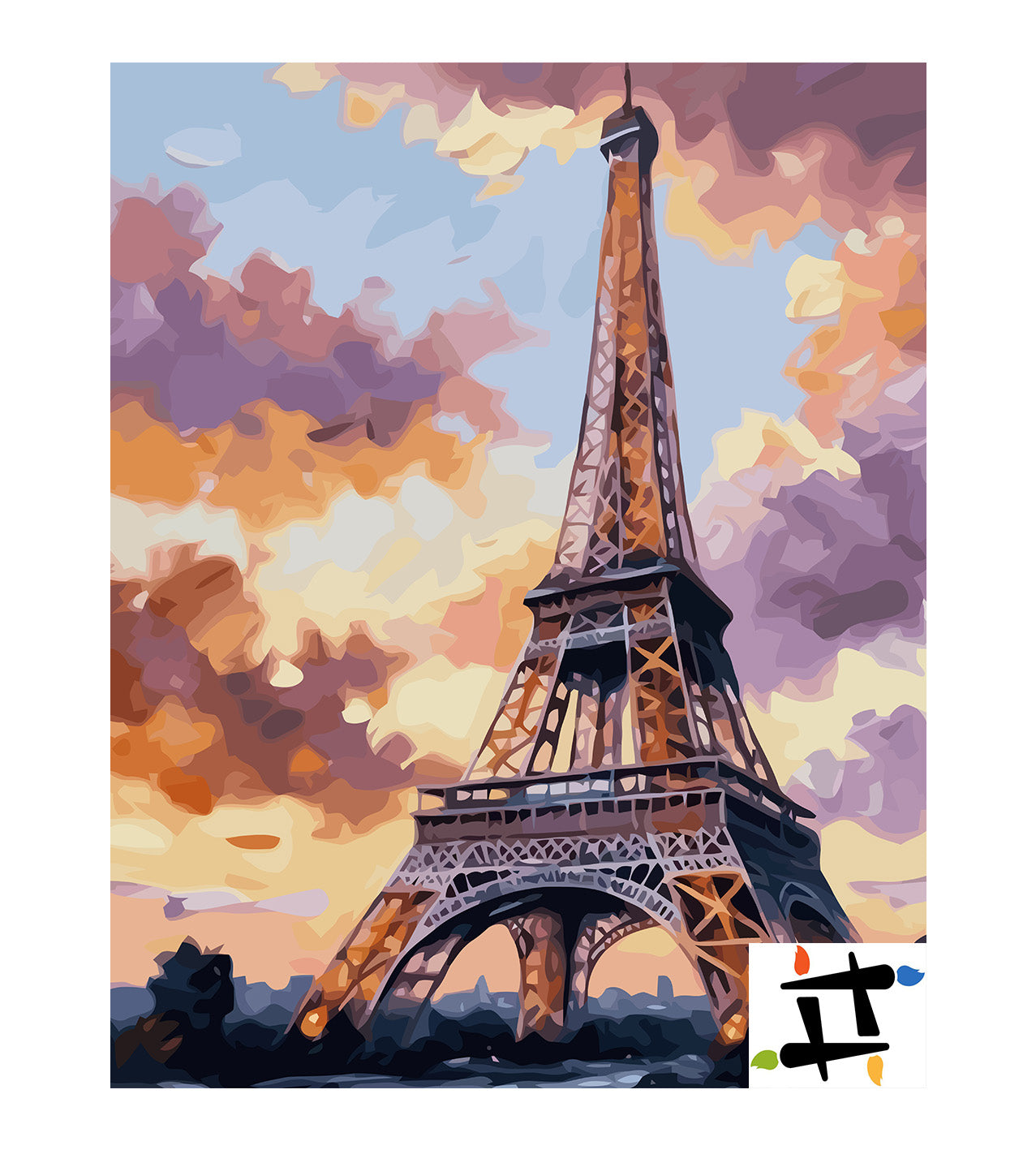 Set Pictură pe numere – Turnul Eiffel 6454