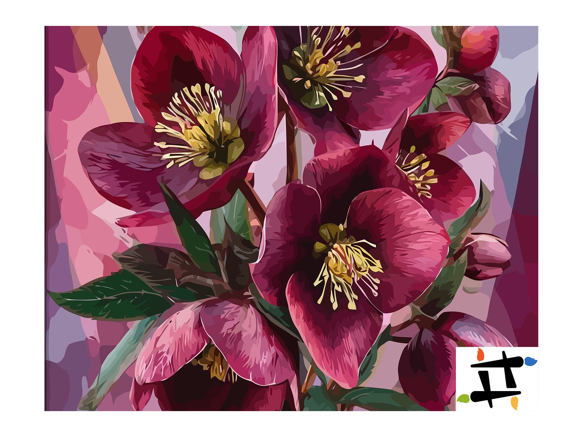 Pictura pe Numere – Purpuriu Regal 6635