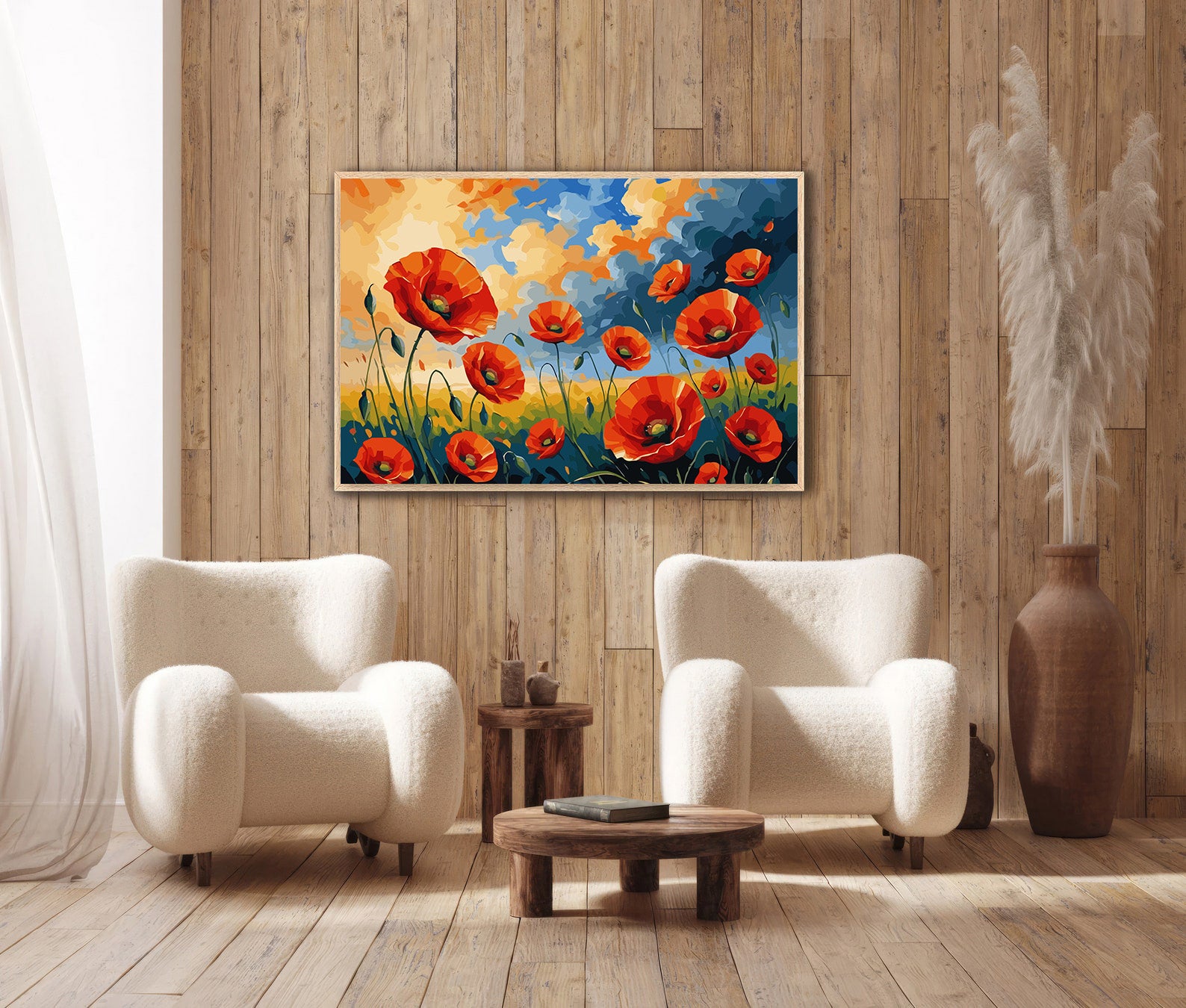 Pictura pe Numere – Campie cu Maci 6687