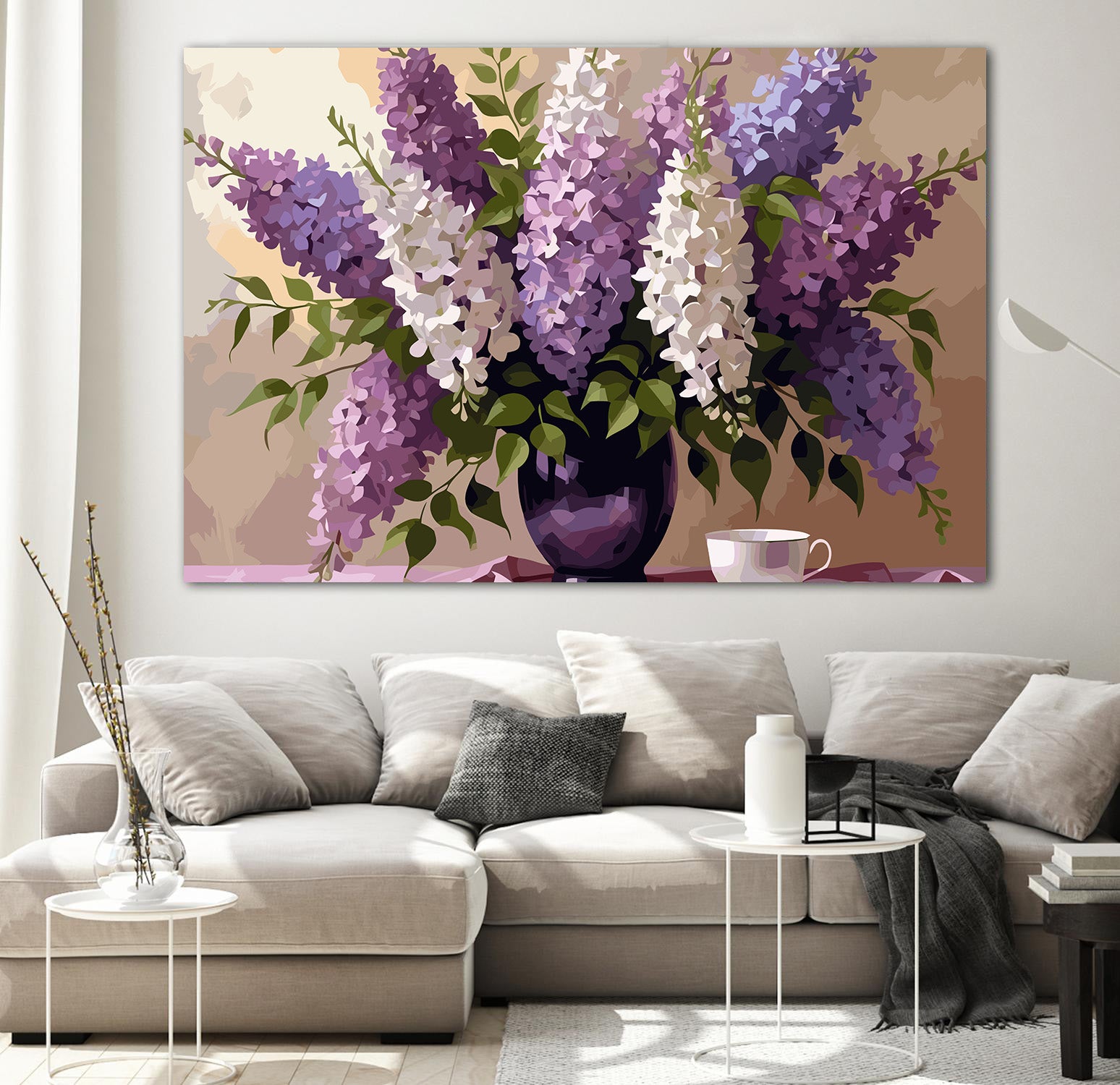 Pictura pe Numere – soapte de liliac 6804