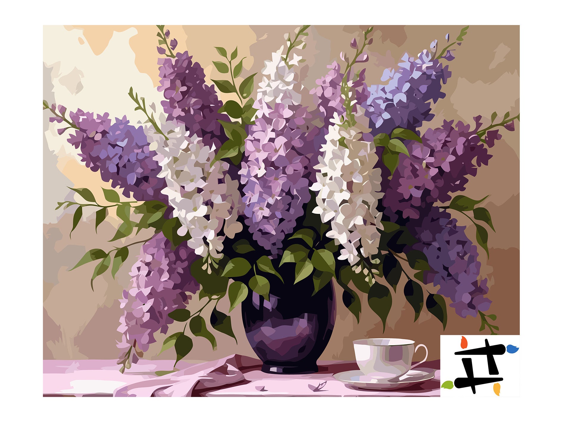 Pictura pe Numere – soapte de liliac 6804