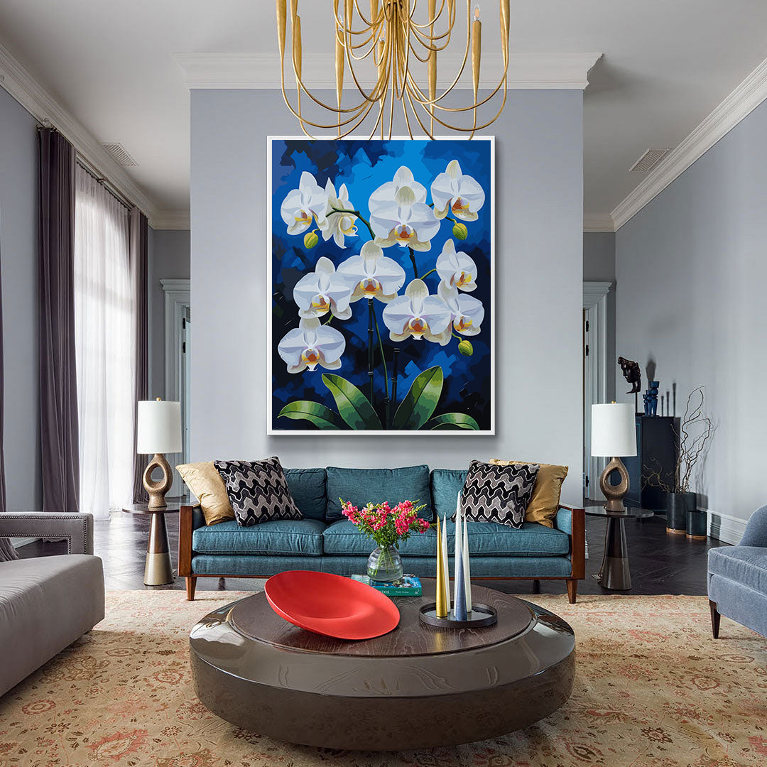 Set Pictură pe numere – Orhideea Albă 6820