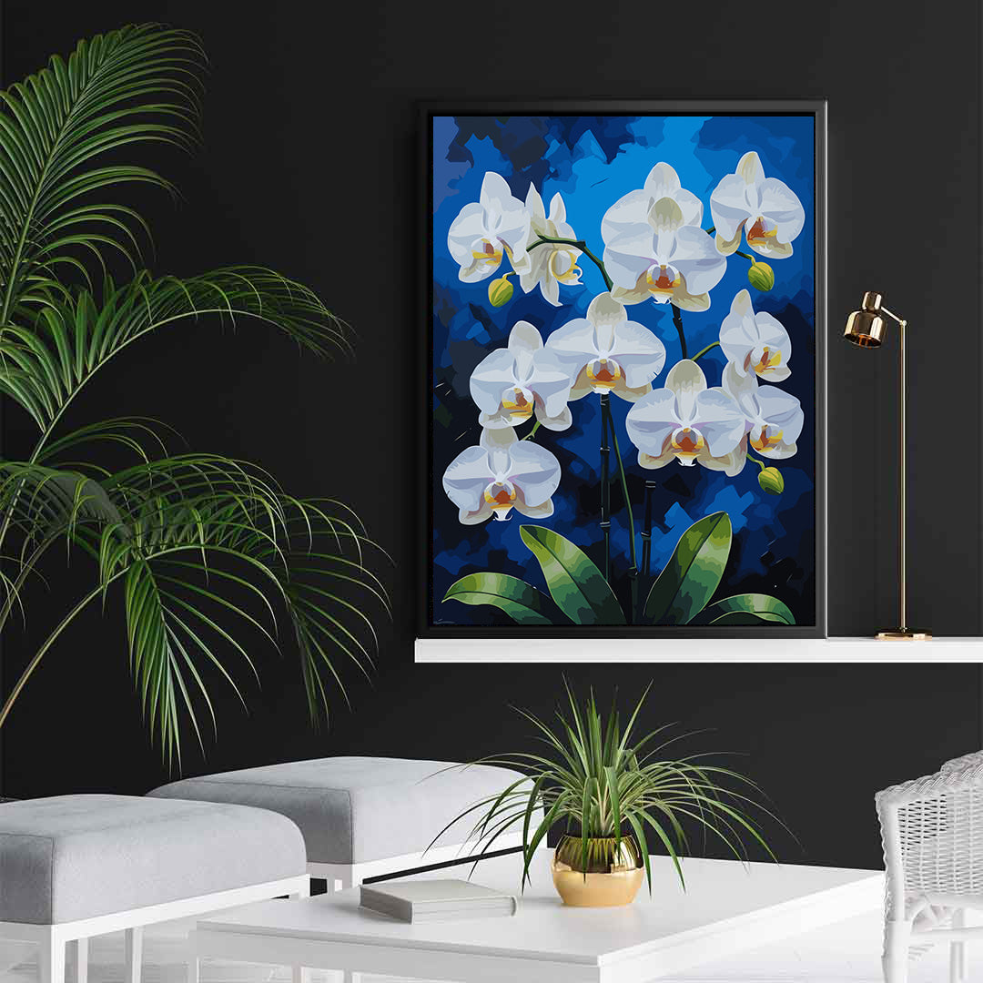 Set Pictură pe numere – Orhideea Albă 6820