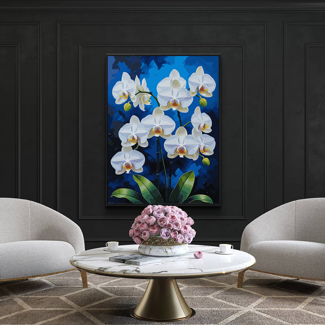 Set Pictură pe numere – Orhideea Albă 6820