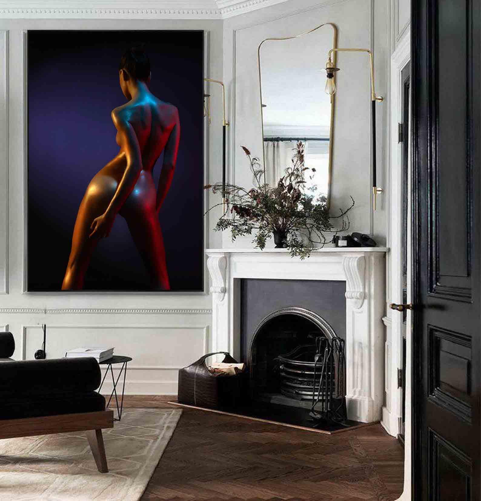 Peinture sur toile - Fille érotique