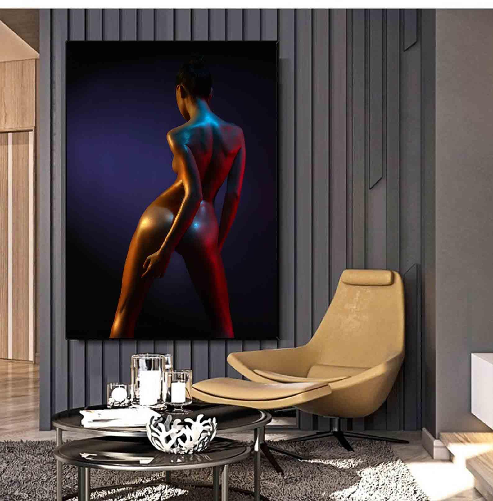 Peinture sur toile - Fille érotique