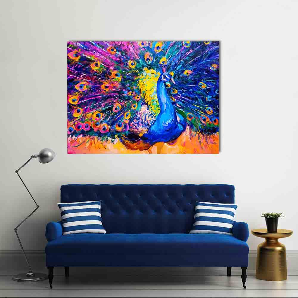 Leinwandbild - Bunter Vogel