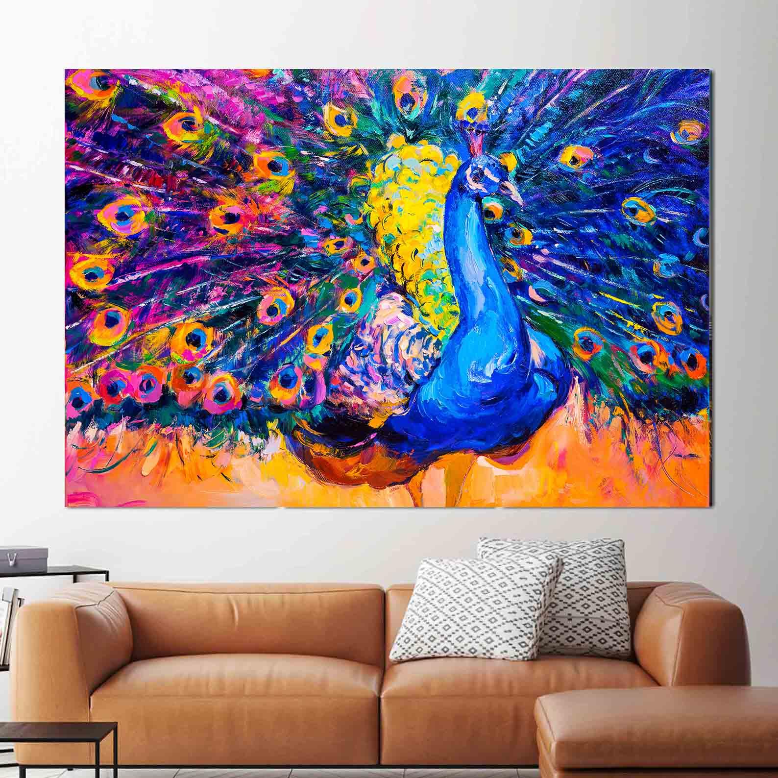 Leinwandbild - Bunter Vogel