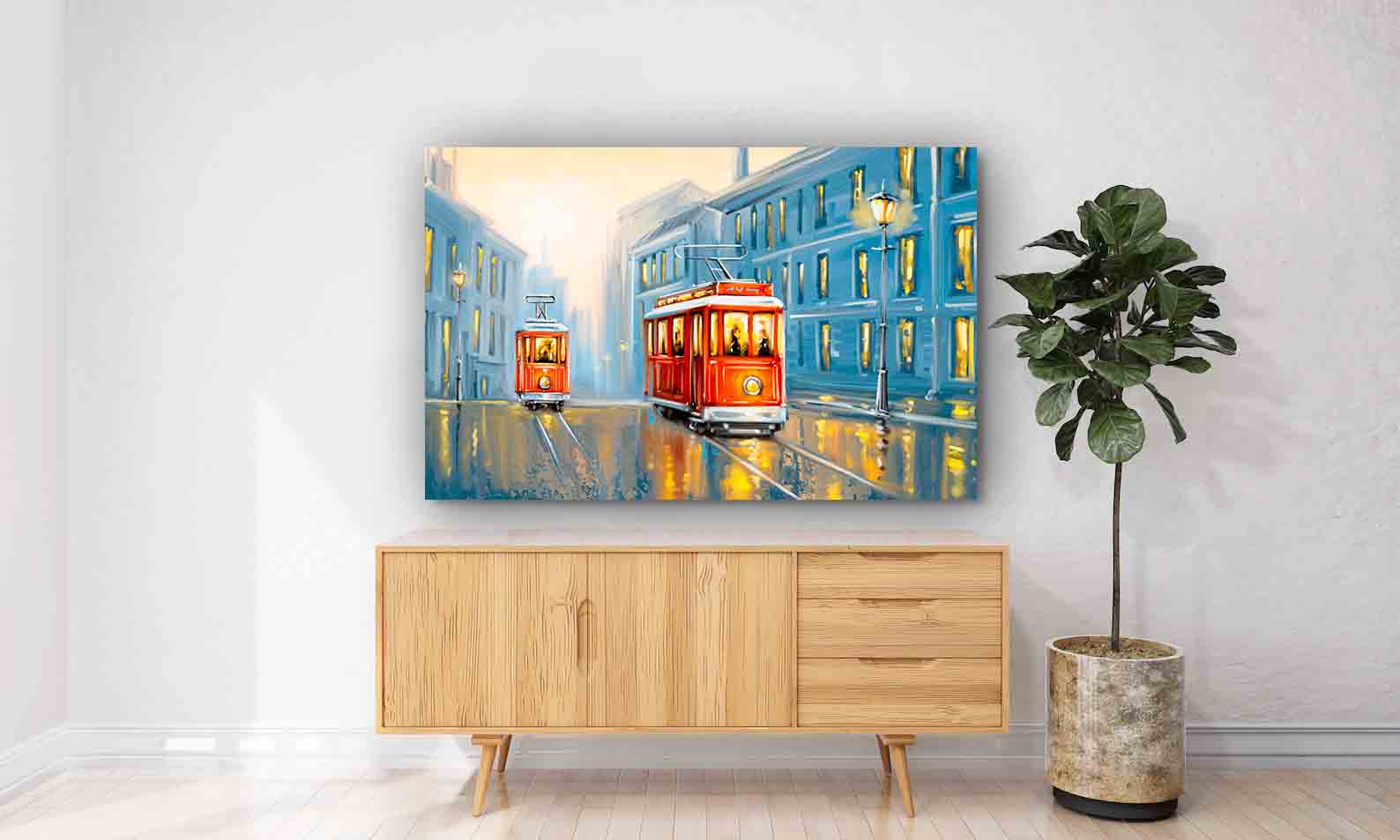 Tableau sur toile - Vieux Tramway