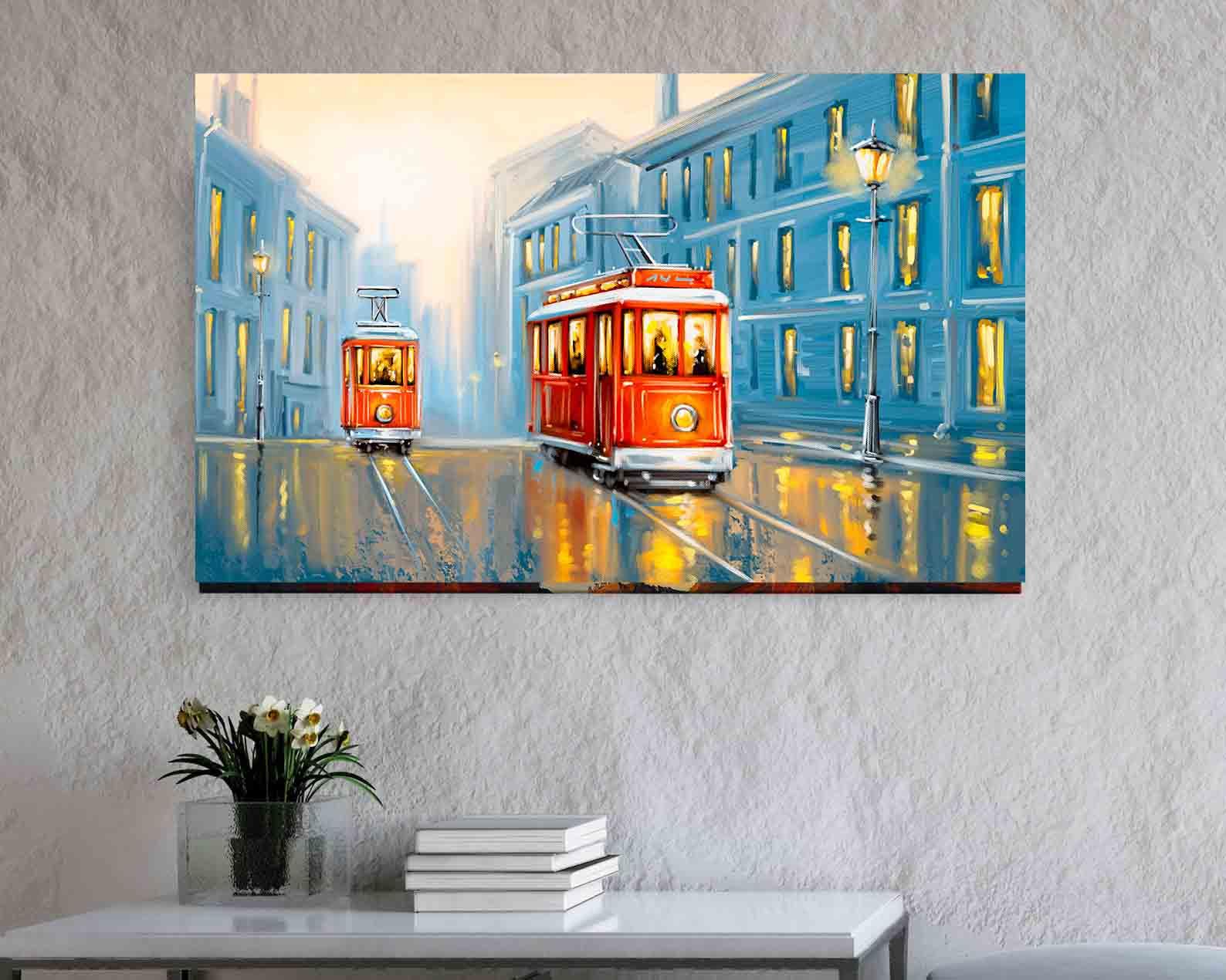 Tableau sur toile - Vieux Tramway