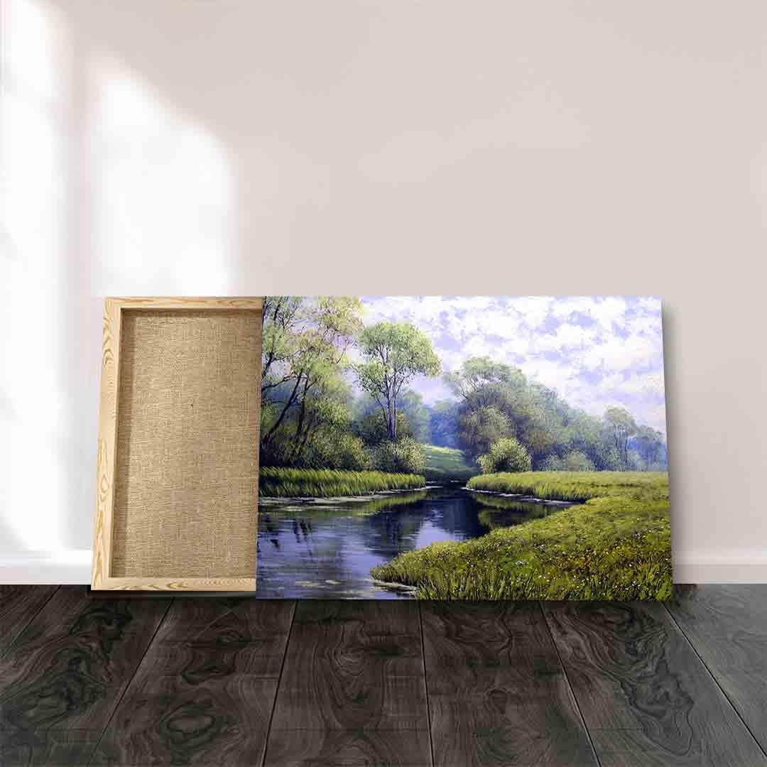 Peinture sur toile - Forêt d'été