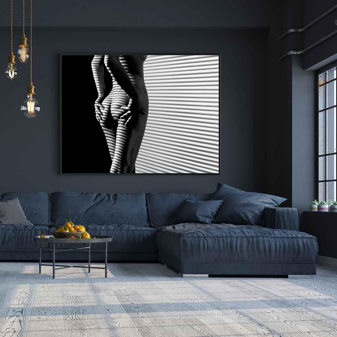 Peinture sur toile - Corps parfaitement nu